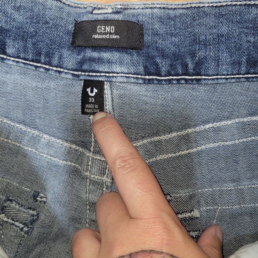 True Religion Geno Relaxed Slim Jeans W33 | 33"x33" | NWT - Picture 4 of 6